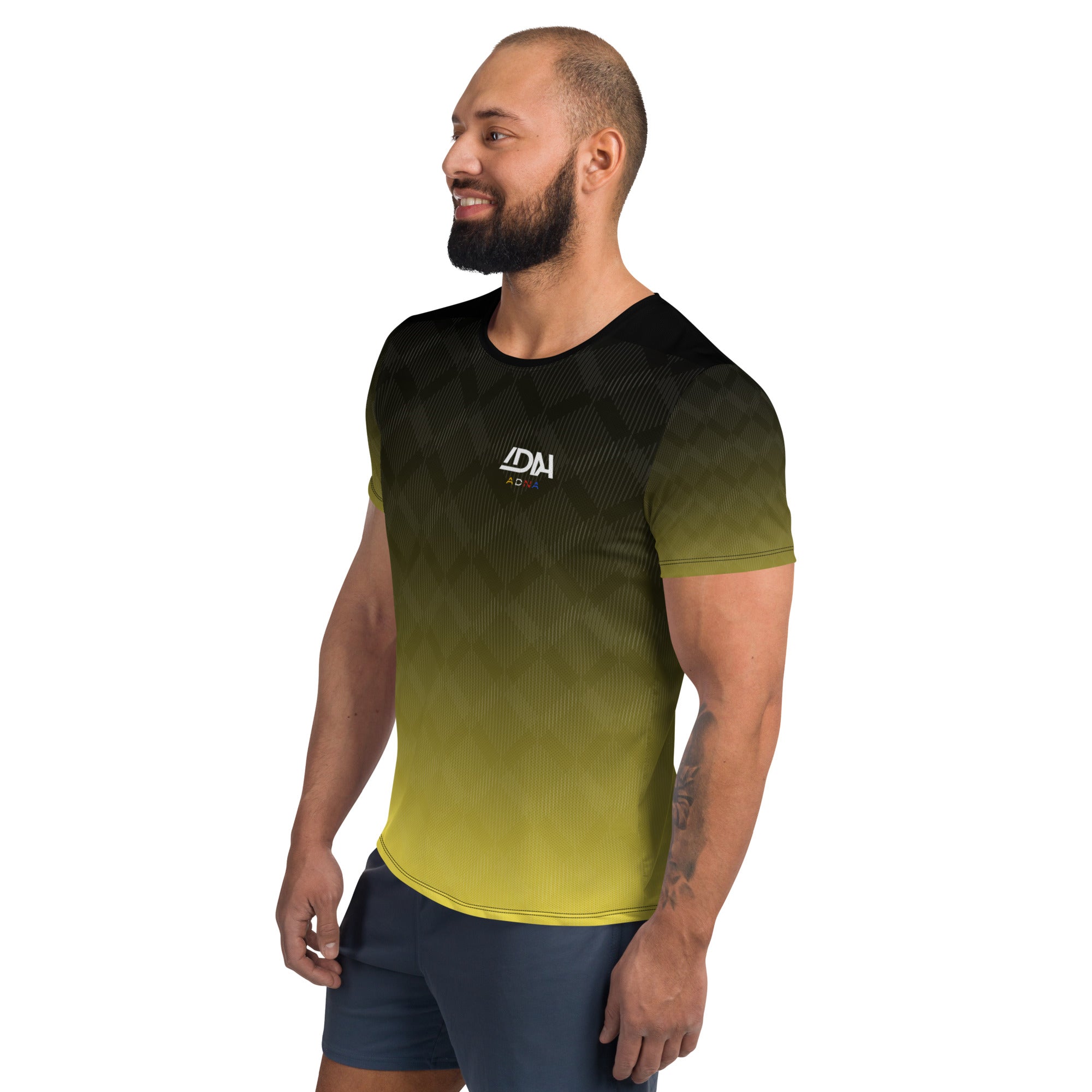 T-shirt de Sport ADNA Black and Yellow