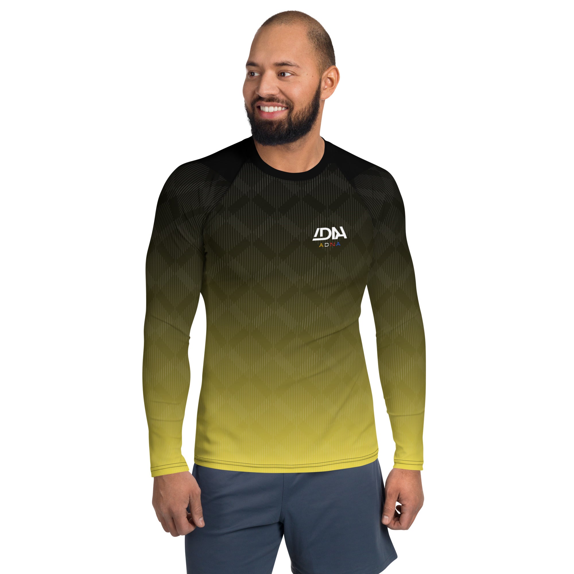 T-shirt de Compression ADNA Black and Yellow